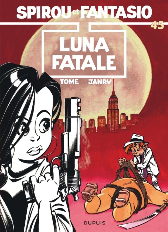 Couverture du livre « SPIROU ET FANTASIO - TOME 45 - LUNA FATALE » de Tome/janry, librairie Les Contes Infusés à Corte