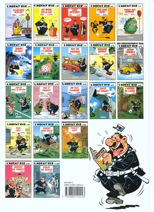Quatrième de couverture de « L'AGENT 212 - TOME 17 - POULET SANS SELLE »