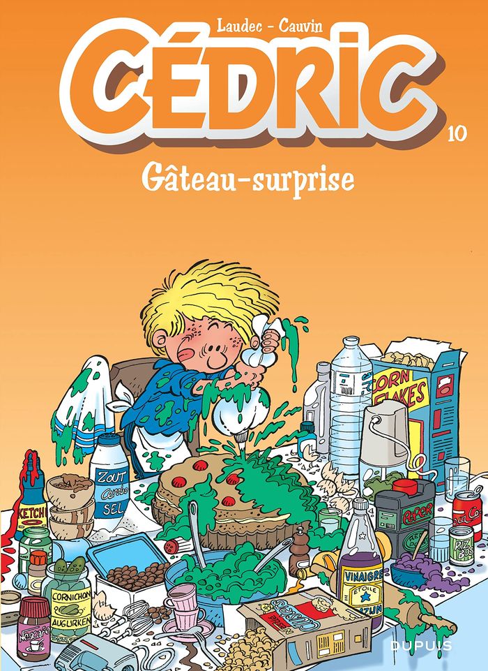 Couverture du livre « CEDRIC - TOME 10 - GATEAU-SURPRISE » de Cauvin/laudec, librairie Les Contes Infusés à Corte