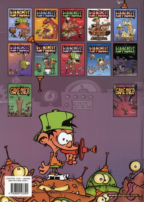 Quatrième de couverture de « KID PADDLE - TOME 2 - CARNAGE TOTAL »
