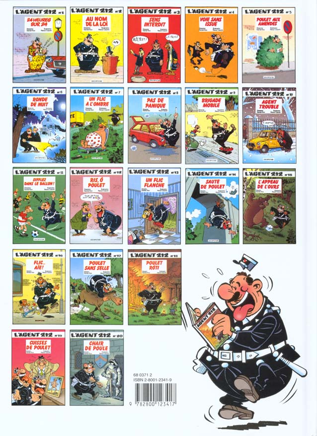 Quatrième de couverture de « L'AGENT 212 - TOME 18 - POULET ROTI »