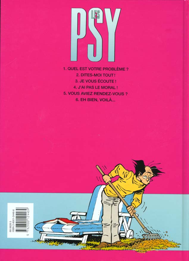 Quatrième de couverture de « LES PSY - TOME 5 - VOUS AVIEZ RENDEZ-VOUS ? »
