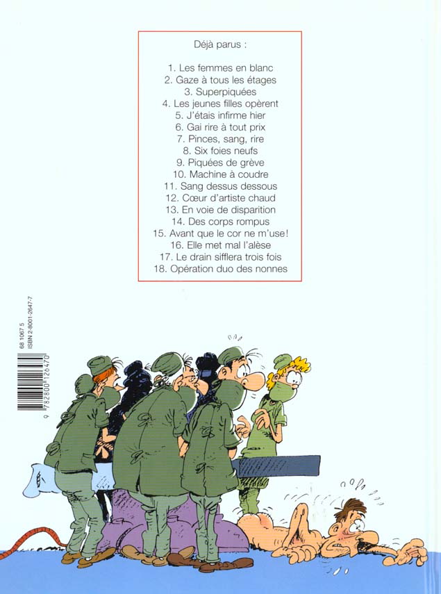 Quatrième de couverture de « LES FEMMES EN BLANC - TOME 18 - OPERATION DUO DES NONNES »