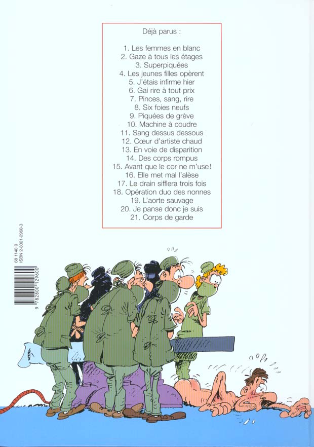 Quatrième de couverture de « LES FEMMES EN BLANC - TOME 21 - CORPS DE GARDE »