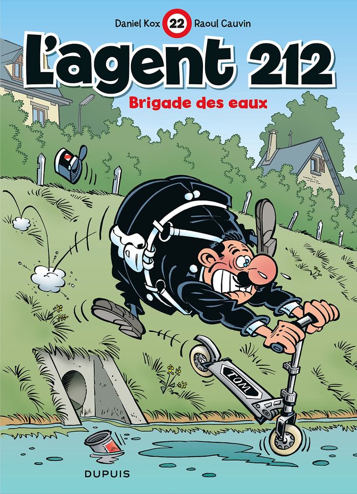 Couverture du livre « L'AGENT 212 - TOME 22 - BRIGADE DES EAUX » de Kox/cauvin, librairie Les Contes Infusés à Corte