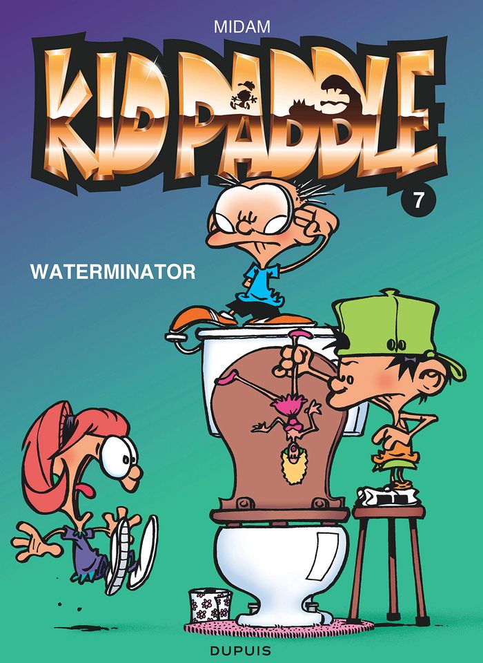 Couverture du livre « KID PADDLE - TOME 7 - WATERMINATOR » de Midam, librairie Les Contes Infusés à Corte