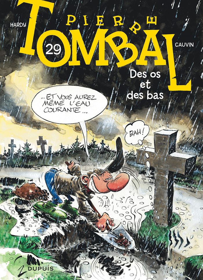 Couverture du livre « PIERRE TOMBAL - TOME 29 - DES OS ET DES BAS - NOUVELLE EDITION » de Hardy/cauvin, librairie Les Contes Infusés à Corte