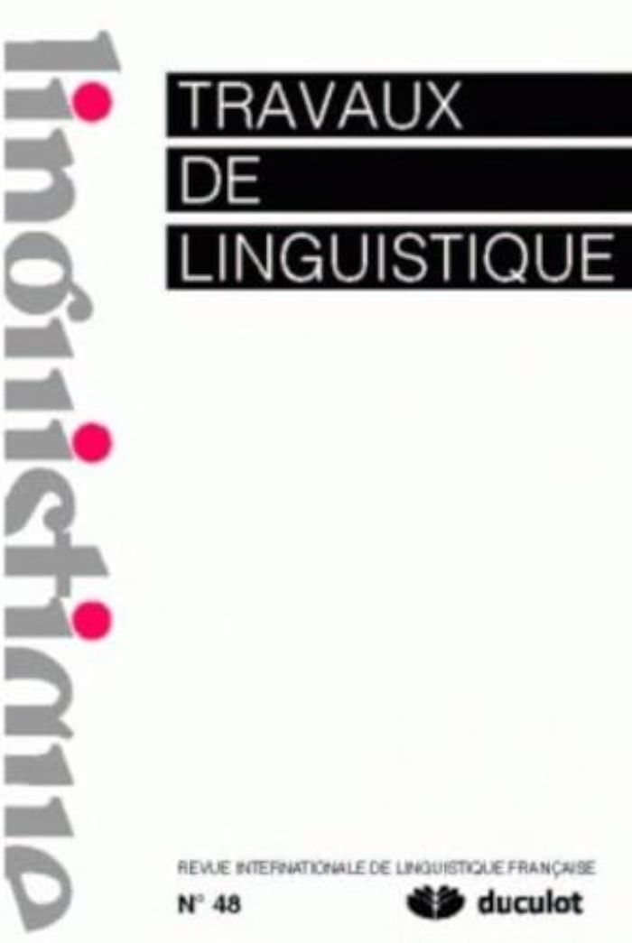 Couverture du livre « TRAVAUX DE LINGUISTIQUE 2004/1 N.48 » de Xxx, librairie Les Contes Infusés à Corte