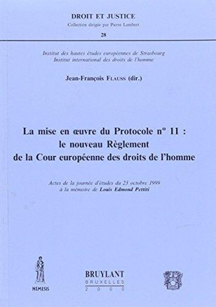 Couverture du livre « MISE EN OEUVRE DU PROTOCOLE 11 », librairie Les Contes Infusés à Corte