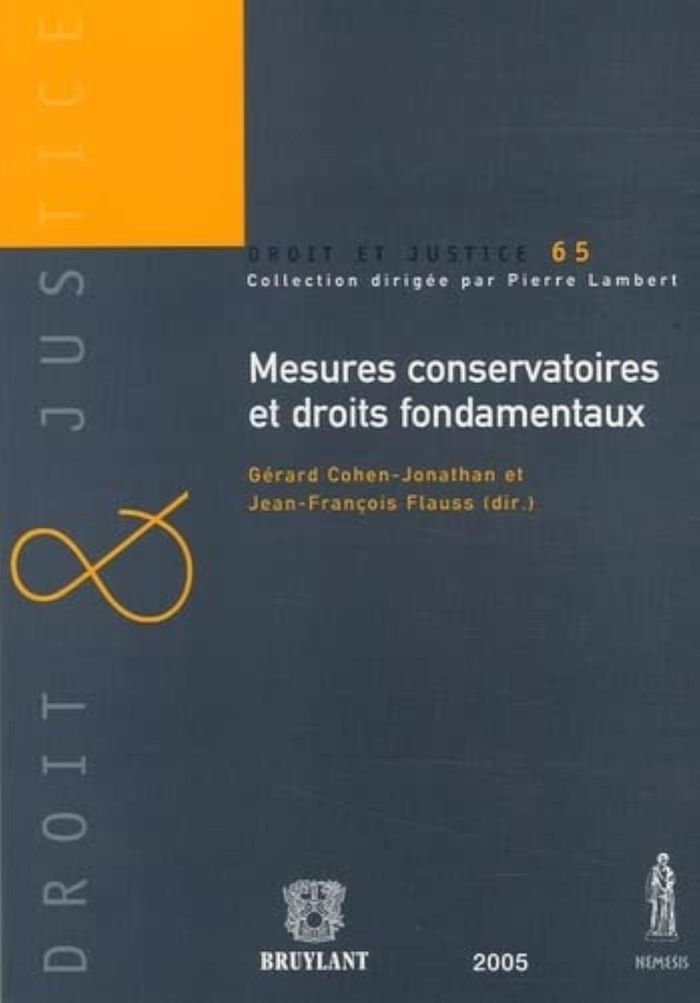 Couverture du livre « MESURES CONSERVATOIRES ET DROITS FONDAMENTAUX » de G. Cohen-Jonathan, librairie Les Contes Infusés à Corte