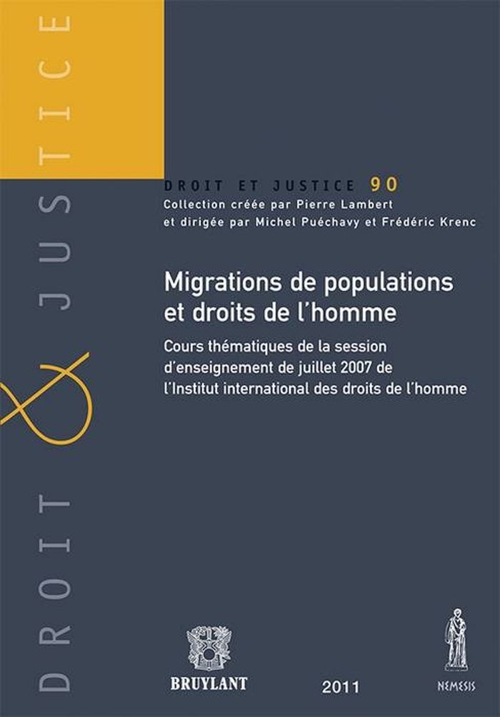 Couverture du livre « MIGRATIONS DE POPULATIONS ET DROITS DE L'HOMME », librairie Les Contes Infusés à Corte