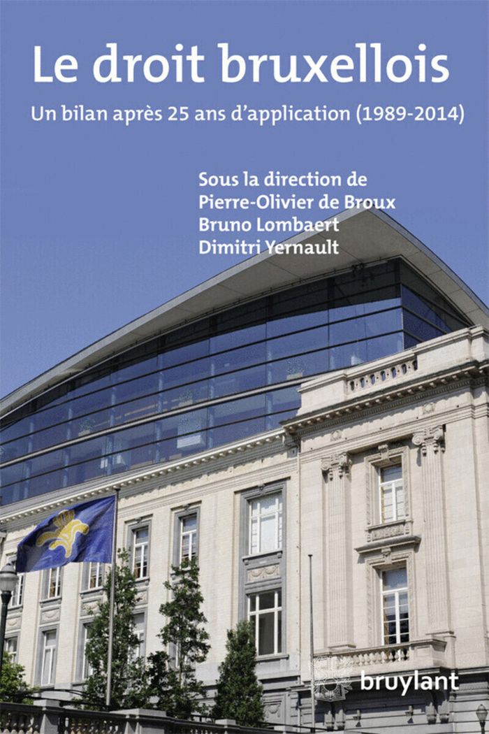 Couverture du livre « LE DROIT BRUXELLOIS » de De Broux P-O., librairie Les Contes Infusés à Corte
