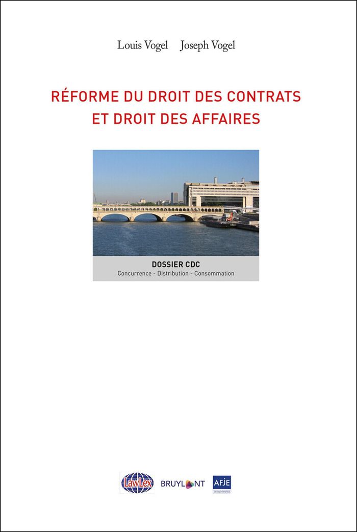 Couverture du livre « LAWLEX - REFORME DU DROIT DES CONTRATS ET DES AFFAIRES » de Vogel, librairie Les Contes Infusés à Corte