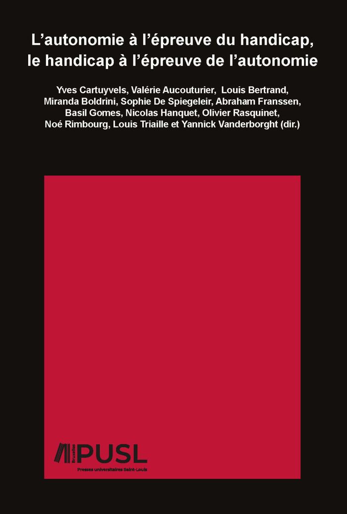 Couverture du livre « L'AUTONOMIE A L'EPREUVE DU HANDICAP, LE HANDICAP A L'EPREUVE DE L'AUTONOMIE » de Xxx, librairie Les Contes Infusés à Corte