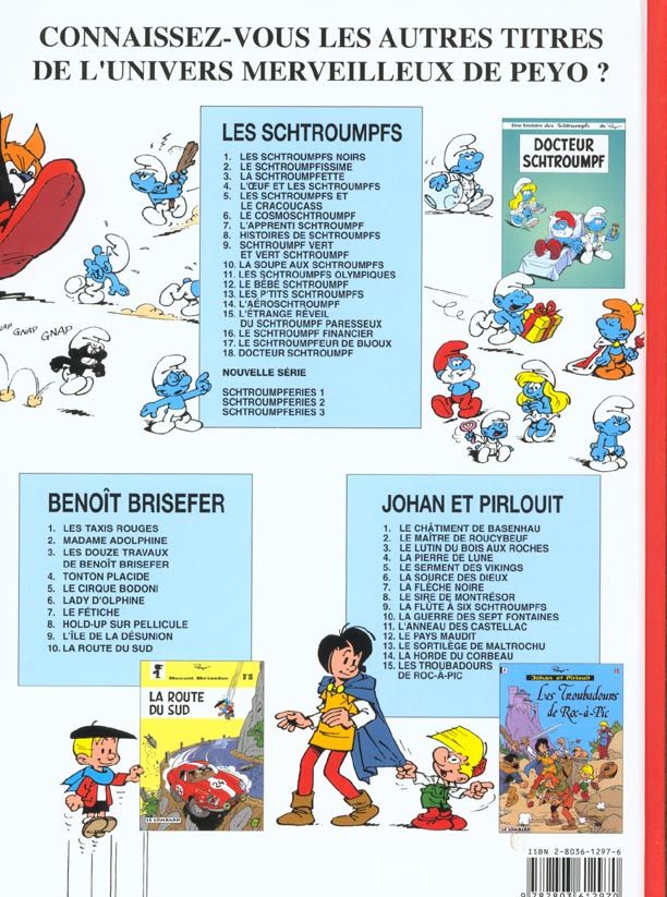 Quatrième de couverture de « SCHTROUMPFERIES - TOME 3 »