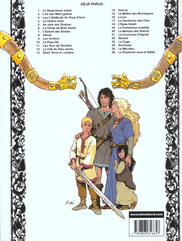 Quatrième de couverture de « THORGAL - TOME 26 - LE ROYAUME SOUS LE SABLE »