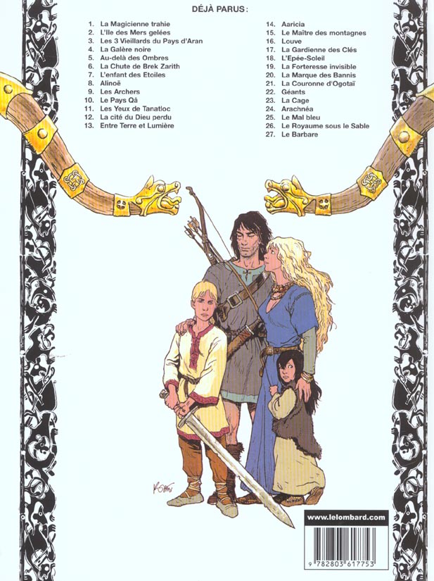 Quatrième de couverture de « THORGAL - TOME 27 - LE BARBARE »