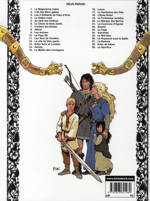 Quatrième de couverture de « THORGAL - TOME 29 - LE SACRIFICE »