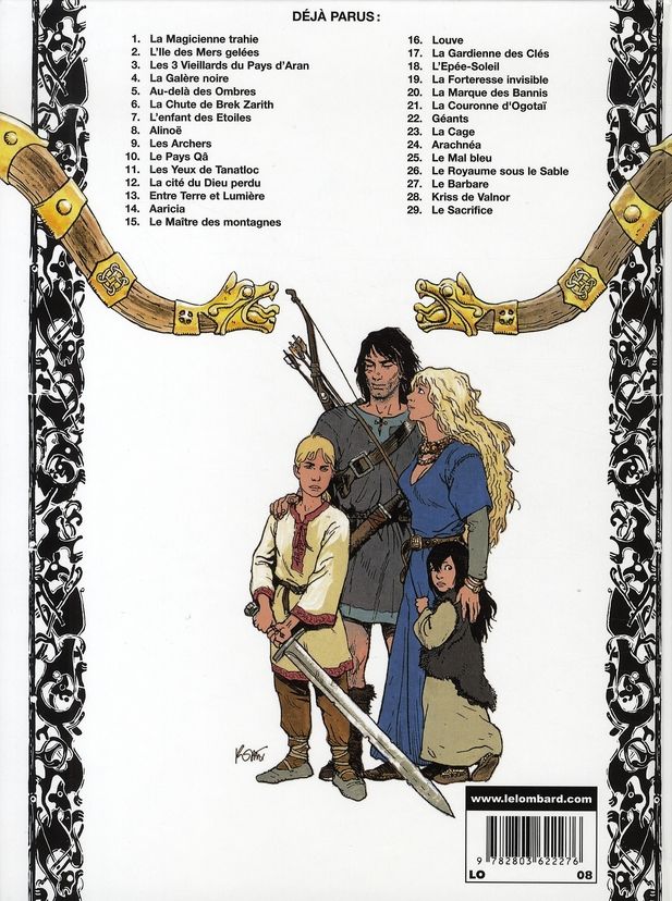 Quatrième de couverture de « THORGAL - TOME 29 - LE SACRIFICE - EDITION SPECIALE »