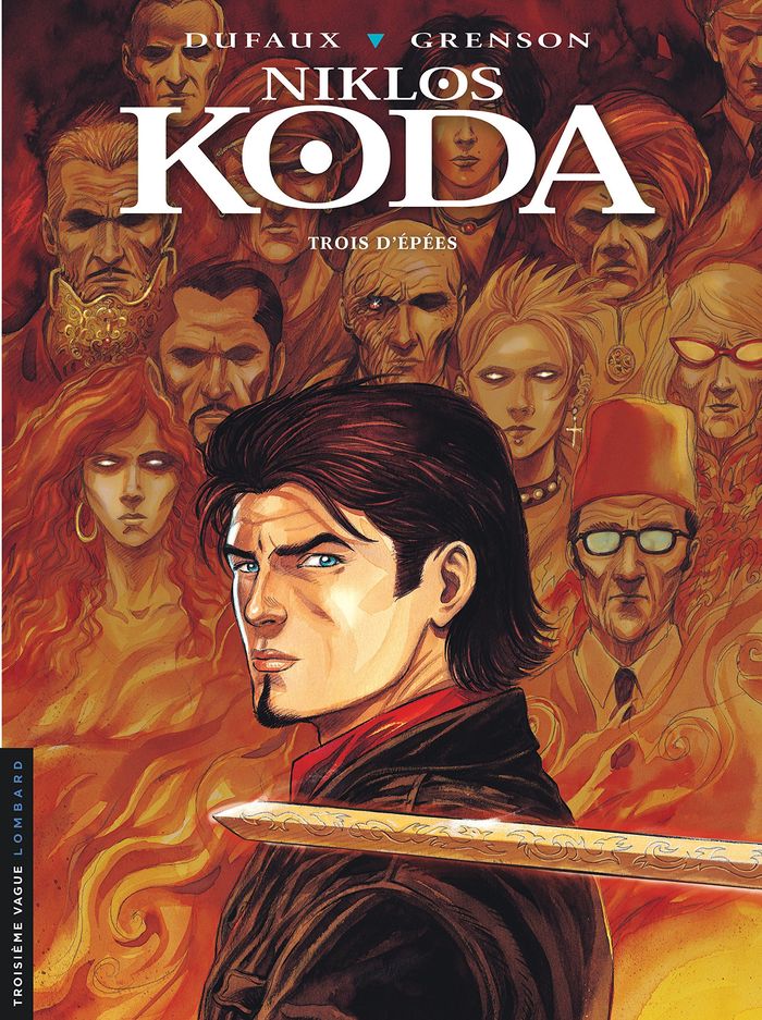 Couverture du livre « NIKLOS KODA - TOME 10 - TROIS D'EPEES » de Dufaux/grenson, librairie Les Contes Infusés à Corte