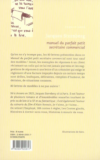 Quatrième de couverture de « MANUEL DU PARFAIT PETIT SECRETAIRE COMMERCIAL »