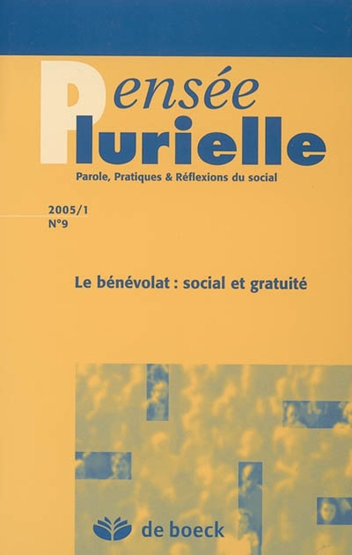 Couverture du livre « PENSEE PLURIELLE 2005/1 N.9 » de Xxx, librairie Les Contes Infusés à Corte