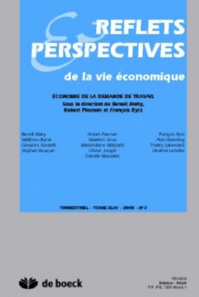 Couverture du livre « REFLETS ET PERSPECTIVES DE LA VIE ECONOMIQUES 2005/2 » de Xxx, librairie Les Contes Infusés à Corte