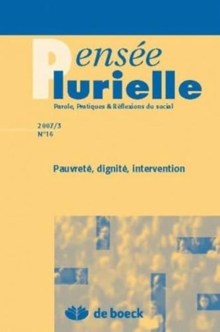 Couverture du livre « PENSEE PLURIELLE 2007/3 N.16 » de Xxx, librairie Les Contes Infusés à Corte