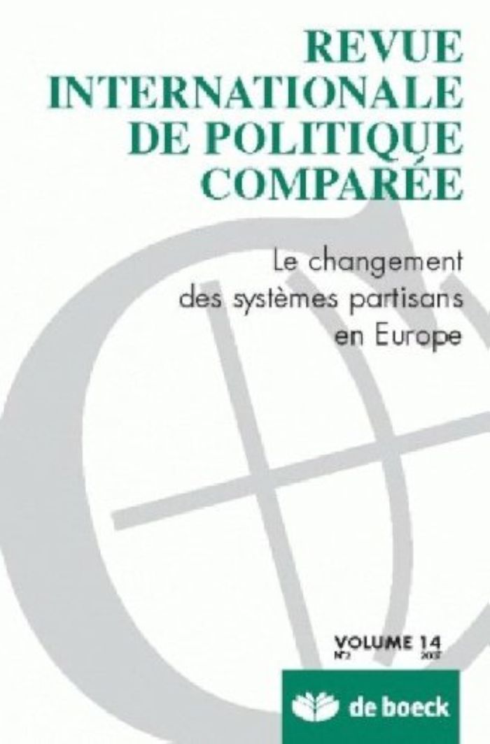Couverture du livre « REVUE INTERNATIONALE DE POLITIQUE COMPAREE 2007/2 VOLUME 14 » de Xxx, librairie Les Contes Infusés à Corte