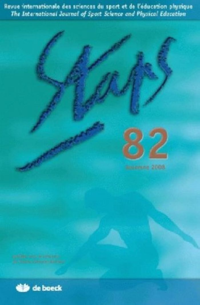 Couverture du livre « STAPS 2008/4 N.82 SPORT ET TRAVAIL NUMERO SPECIAL » de Xxx, librairie Les Contes Infusés à Corte