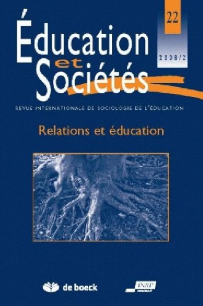 Couverture du livre « EDUCATION ET SOCIETES 2008/2 N.22 » de Xxx, librairie Les Contes Infusés à Corte