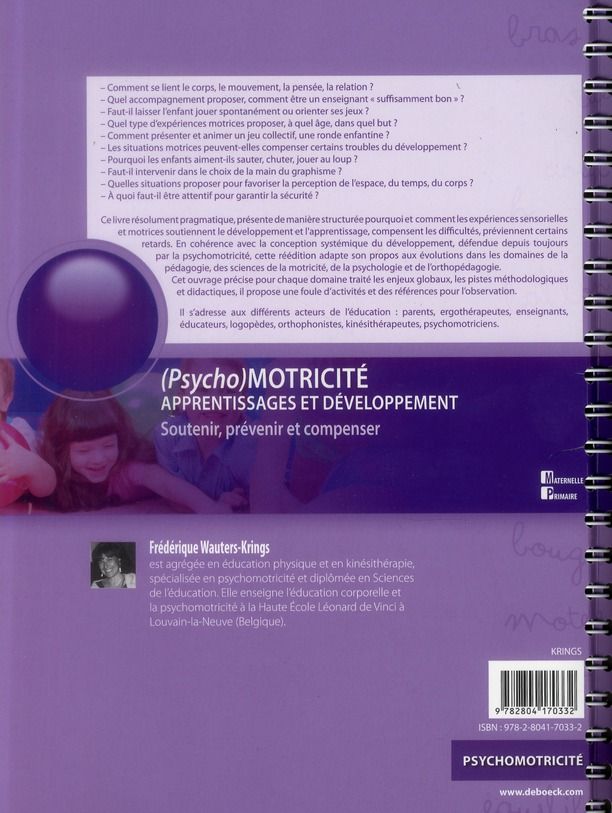 Quatrième de couverture de « (PSYCHO)MOTRICITE »