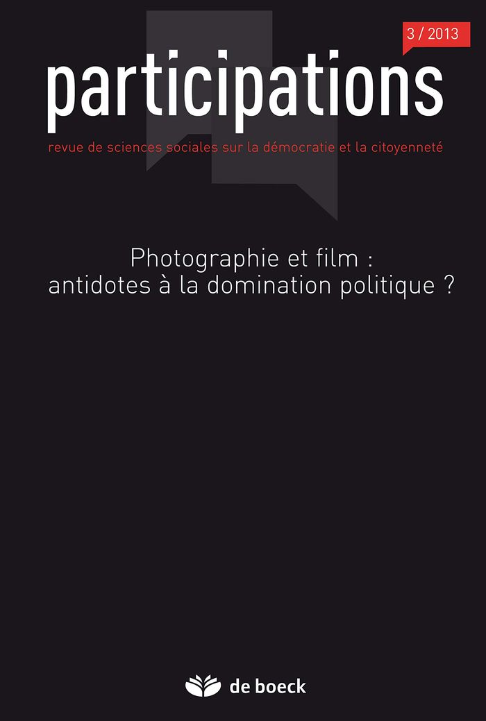 Couverture du livre « PARTICIPATIONS -2013/3 PHOTOGRAPHIE ET FILM » de Xxx, librairie Les Contes Infusés à Corte