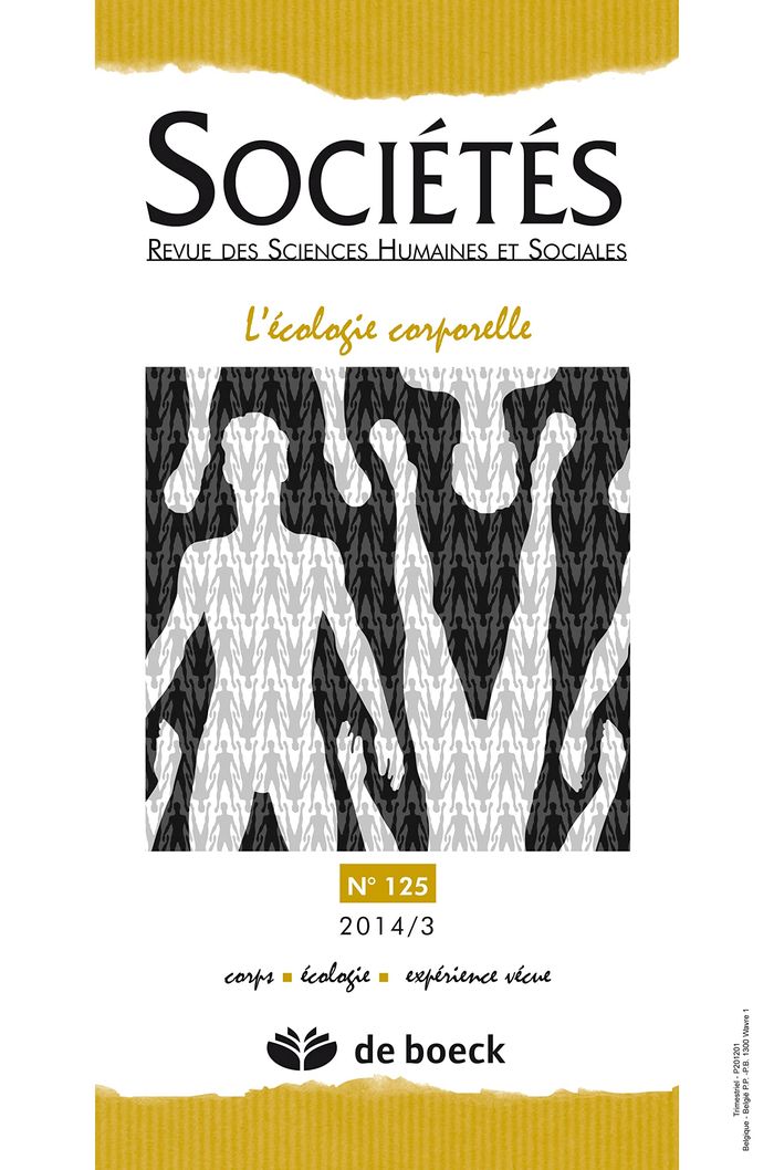 Couverture du livre « SOCIETES 2014/3 N.125 L'ECOLOGIE CORPORELLE » de Xxx, librairie Les Contes Infusés à Corte