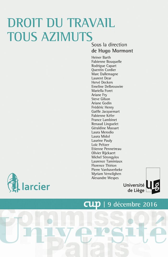 Couverture du livre « DROIT DU TRAVAIL TOUS AZIMUTS », librairie Les Contes Infusés à Corte