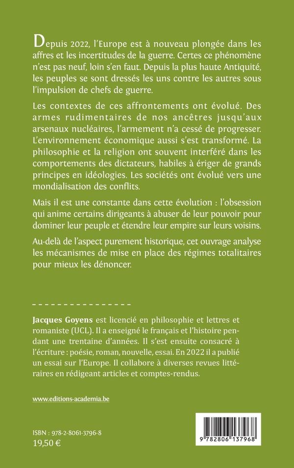 Quatrième de couverture de « La tentation de l'empire »