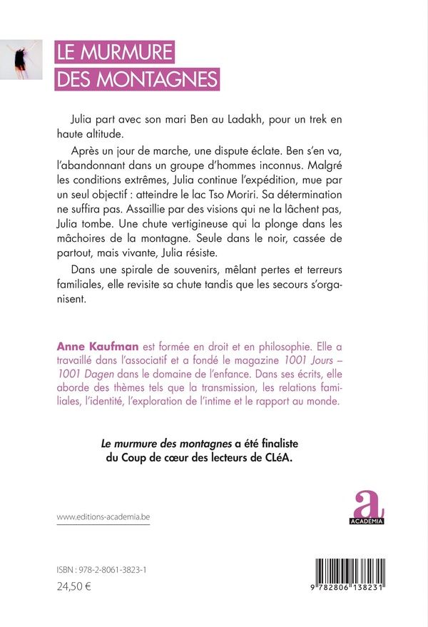 Quatrième de couverture de « Le murmure des montagnes : roman »