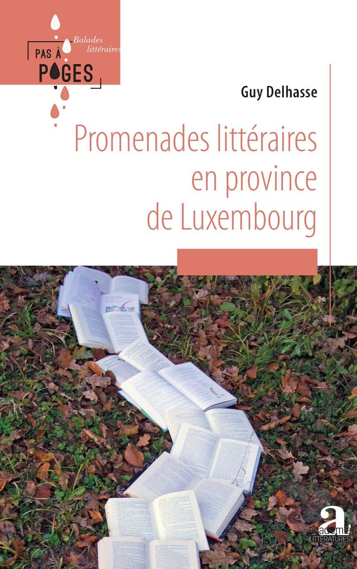 Couverture du livre « Promenades littéraires en province de Luxembourg » de Guy Delhasse, librairie Les Contes Infusés à Corte