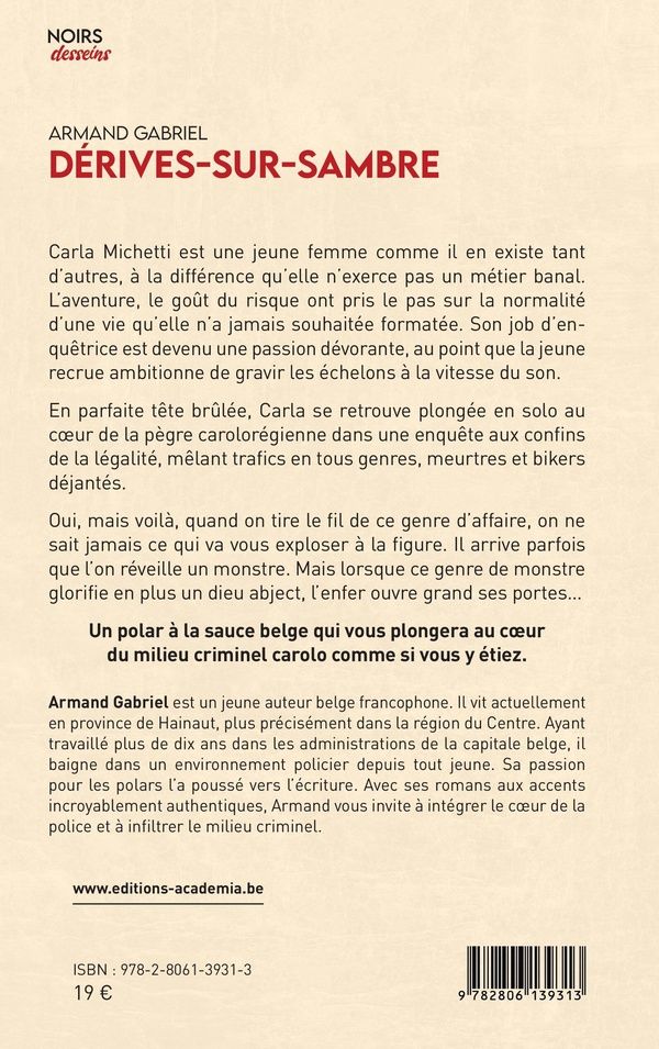 Quatrième de couverture de « Dérives-sur-Sambre »