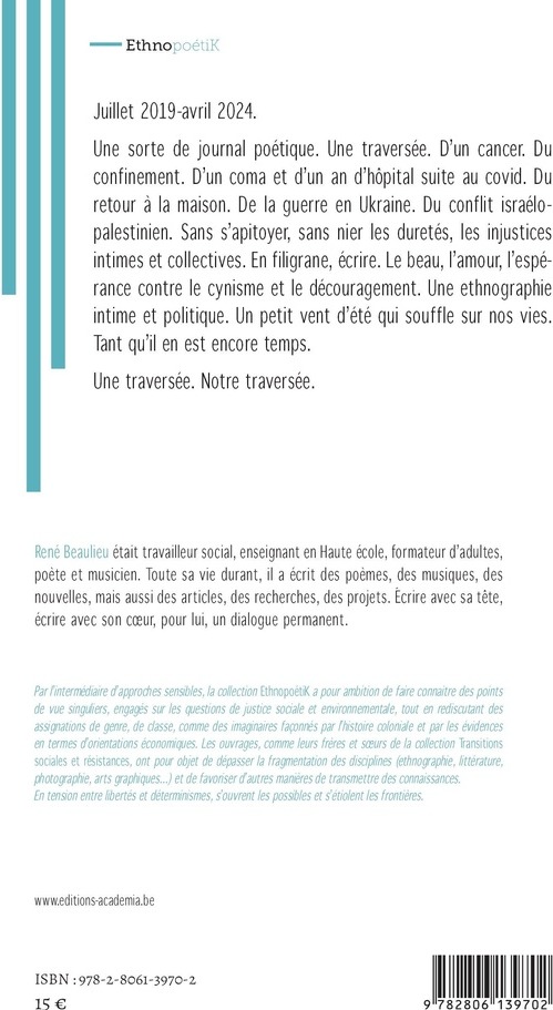 Quatrième de couverture de « Le petit vent d'été qui souffle sur nos vies : tant qu'il en est encore temps »