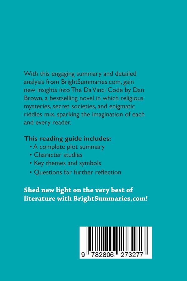 Quatrième de couverture de « THE DA VINCI CODE BY DAN BROWN (BOOK ANALYSIS) - DETAILED SUMMARY, ANALYSIS AND READING GUIDE »