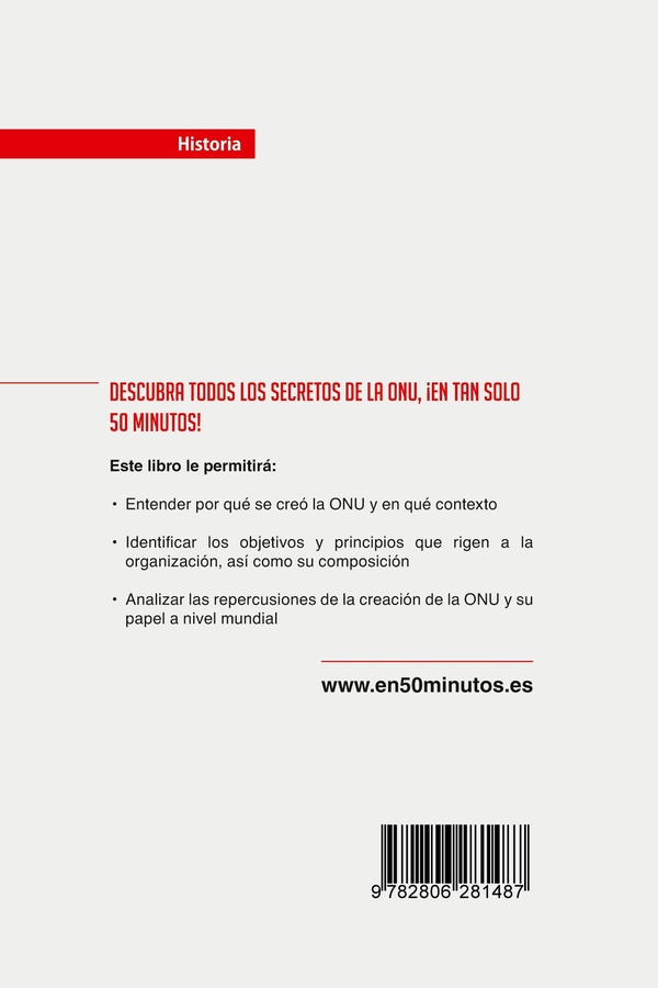 Quatrième de couverture de « LA ONU - UNA ORGANIZACION EN EL PUNTO DE MIRA »