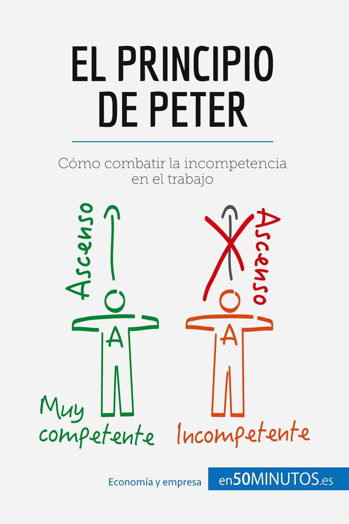 Couverture du livre « EL PRINCIPIO DE PETER - COMO COMBATIR LA INCOMPETENCIA EN EL TRABAJO » de 50minutos, librairie Les Contes Infusés à Corte