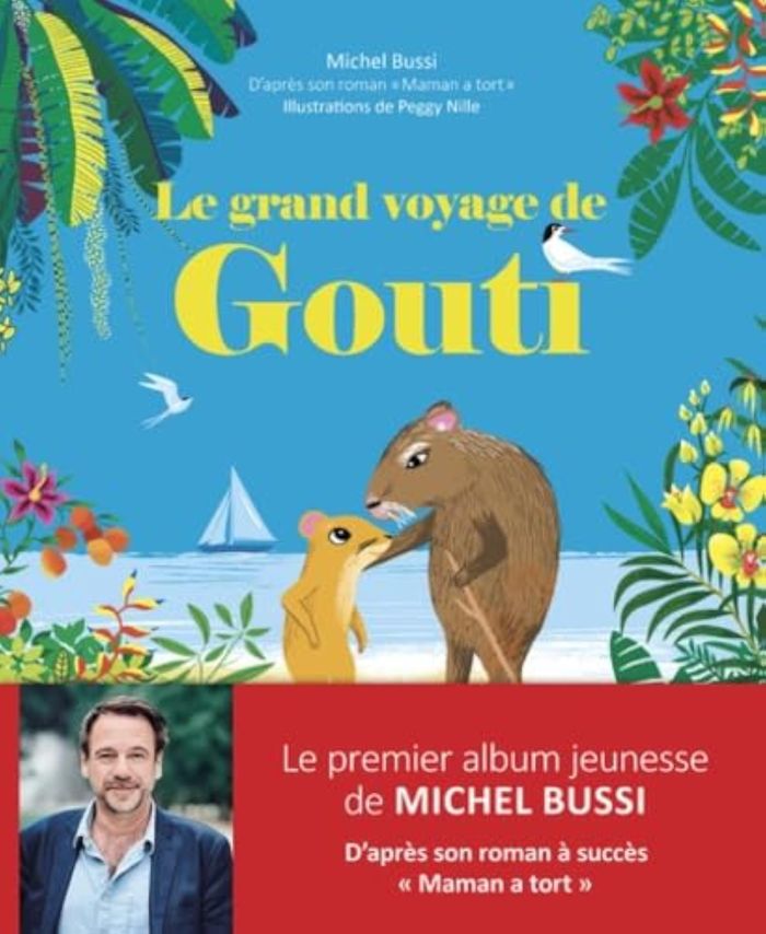 Couverture du livre « Le grand voyage de Gouti » de Michel Bussi, librairie Les Contes Infusés à Corte
