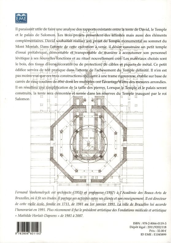 Quatrième de couverture de « LA TENTE, LE TEMPLE ET LE PALAIS (EDITION DE LUXE) »