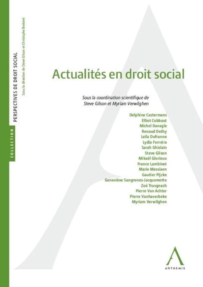 Couverture du livre « Actualités en droit social » de sous la coordination scientifique de Steve Gilsson, librairie Les Contes Infusés à Corte
