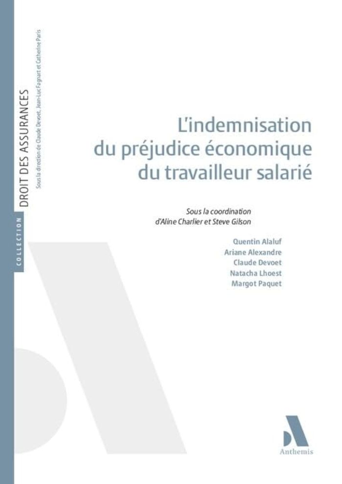 Couverture du livre « L'INDEMNISATION DU PREJUDICE ECONOMIQUE DU TRAVAILLEUR SALARIE » de Charlier/gilson, librairie Les Contes Infusés à Corte