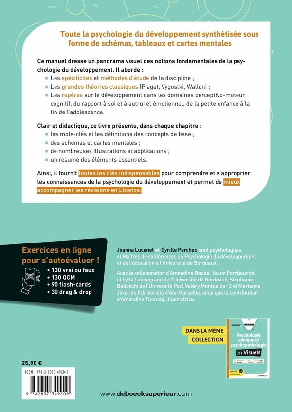 Quatrième de couverture de « Psychologie du développement »