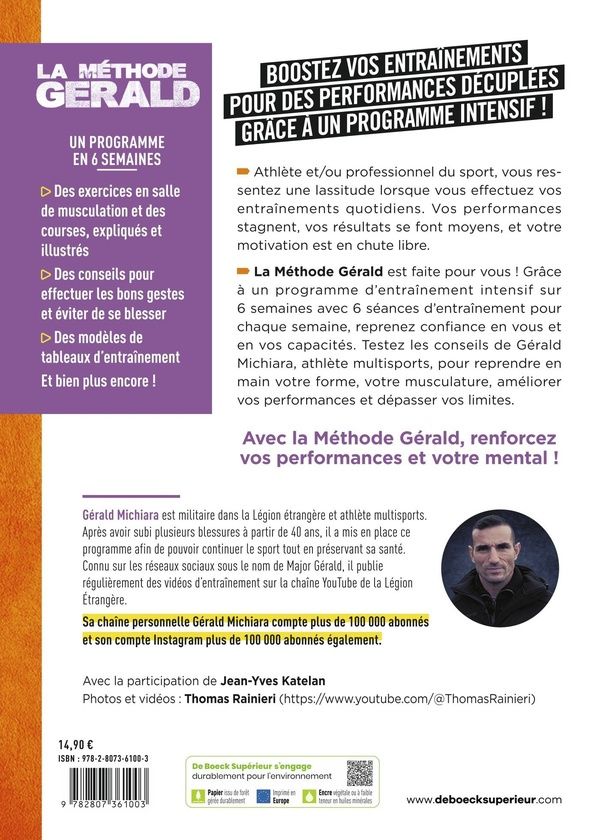 Quatrième de couverture de « Améliorer sa performance sportive »