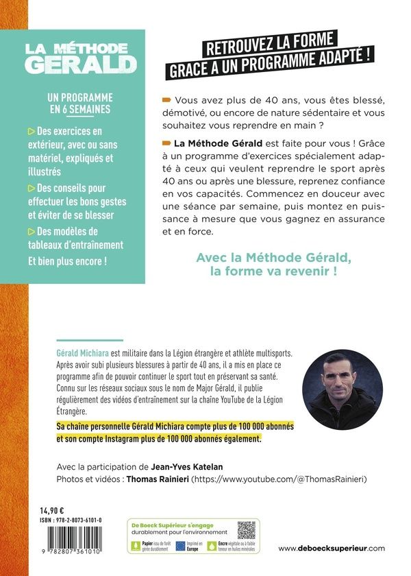 Quatrième de couverture de « Se remettre en forme après 40 ans »